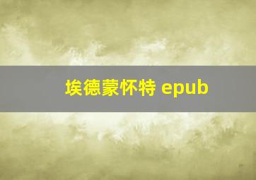 埃德蒙怀特 epub